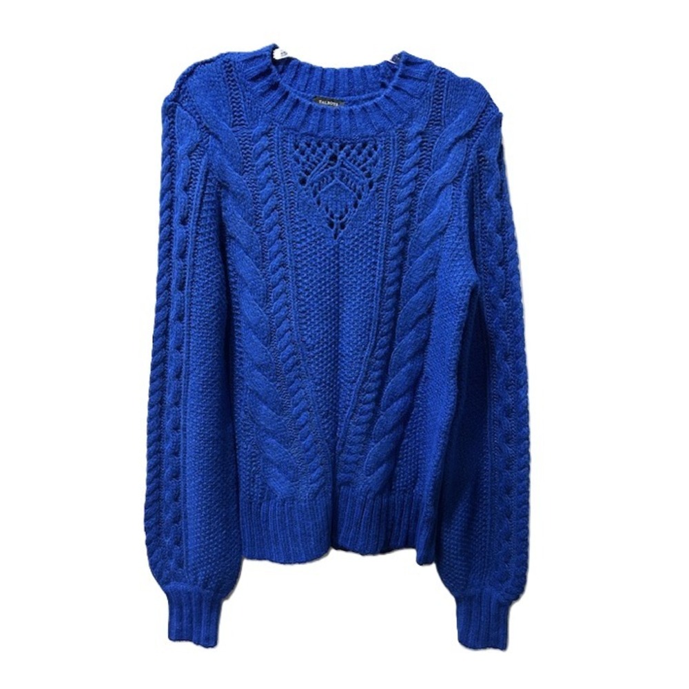 Talbots Women's Balloon Sleeve‎ Cable Knit Sweater Small